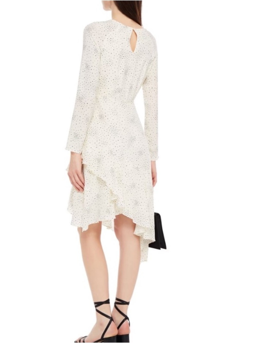 Maje Asymmetrical Ruffle Dress - Picture 2 of 5